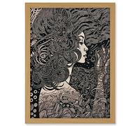 Artery8 Fading Away Concept Art Modern Boho Illustration Artwork Framed A3 Wall Art Print