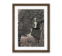 Artery8 Fading Away Concept Art Modern Boho Illustration Artwork Framed Wall Art Print 18X24 Inch