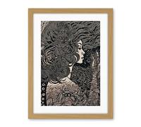 Artery8 Fading Away Concept Art Modern Boho Illustration Artwork Framed Wall Art Print 18X24 Inch