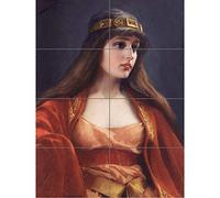 Artery8 Falero Bedouin Girl Painting XL Giant Panel Poster (8 Sections)