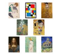 Famous Paintings Old Masters Multipack Of 8 Greeting Cards Renaissance Baroque Artwork 8 Assorted Cards Blank Inside Any Occasion Notecard A6 Size - 10x15 cm