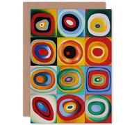 Artery8 Farbstudie Quadrate Wassily Kandinsky Greetings Card Artery8 Multicolor