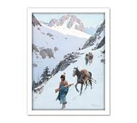 Artery8 Farny A Successful Hunt Painting Artwork Framed Wall Art Print 18X24 Inch
