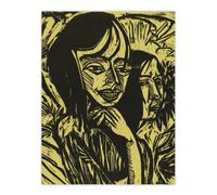 Artery8 Fehmarn Girls Portrait Ernst Ludwig Kirchner Wall Art Poster Print 12X16"