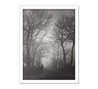 Artery8 Felix Thiollier Huntsman In Alley Trees Precicet Photo Artwork Framed Wall Art Print 18X24 Inch