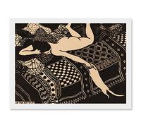 Artery8 Felix Vallotton Swiss La Paresse Laziness A4 Artwork Framed Wall Art Print