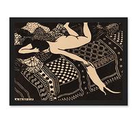 Artery8 Felix Vallotton Swiss La Paresse Laziness A4 Artwork Framed Wall Art Print