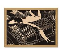 Artery8 Felix Vallotton Swiss La Paresse Laziness A4 Artwork Framed Wall Art Print