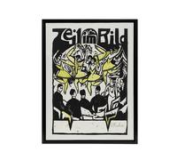 Artery8 Female Dancers At The Ice Palace Kirchner Black Framed Canvas Wall Art in White | Size: W12" x H16" Artery8 White W12" x H16"