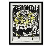 Artery8 Female Dancers At The Ice Palace Kirchner Framed Wall Art Print 12X16"