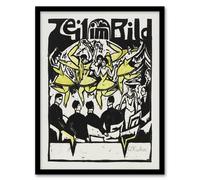 Artery8 Female Dancers At The Ice Palace Kirchner Framed Wall Art Print in White | Size: A3 Artery8 White A3