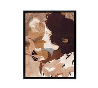 Artery8 Femme Fatale Portrait Painting Framed Canvas Wall Art Print de Feure in Brown | Size: W12" x H16" Artery8 Brown W12" x H16"