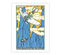 Artery8 First Ascent of Monte Domapozza in Dolomites Jung Art Poster Print | Size: W24" x H32" Artery8 Multicolor W24" x H32"