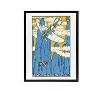 Artery8 First Ascent of Monte Domapozza in Dolomites Jung Framed Canvas Art | Size: W12" x H16" Artery8 Multicolor W12" x H16"