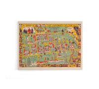 Artery8 Fisher 1932 University of Chicago Map Canvas Wall Art Print | Size: W24" x H32" Artery8 Multicolor W24" x H32"
