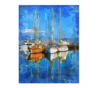 Artery8 Fishing Boats in Christchurch Harbour Dorset Living Room Unframed Wall Art Print Poster Home Decor Premium