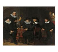 Artery8 Flinck Four Governors Arquebusiers Civic Guard Large Wall Art Poster Print Thick Paper 18X24 Inch