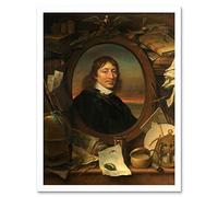 Artery8 Flinck Gerard Hulft Director-General Dutch East India Art Print Framed Poster Wall Decor 12x16 inch