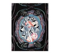 Artery8 Floral Motif XL Extra Large Wall Art Poster Print 24X32 Artwork By Benedictus : Vintage Floral Motif Print Ideal For Hallway Or Living Room Adding Subtle Texture Style And Harmony