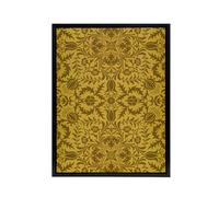 Artery8 Floral Vine Filigree Pattern Black Framed Canvas Wall Art Print 24X32 Artwork By W. Morris : Classic Botanical Pattern Perfect For Bedroom Or Dining Wall Decoration Vintage Theme