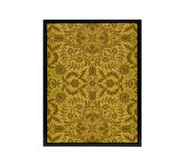 Artery8 Floral Vine Filigree Pattern W. Morris Vintage Framed Canvas Wall Art in Orange | Size: W24" x H32" Artery8 Orange W24" x H32"