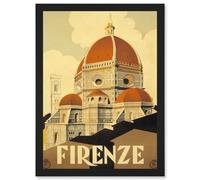 Artery8 Florence Italy Basilica Santa Maria Fiore Wall Art Print - A4 Size