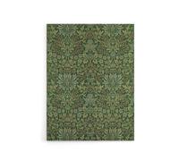 Artery8 Flower Garden Textile Pattern Canvas Wall Art Print W. Morris in Green | Size: W18" x H24" Artery8 Green W18" x H24"