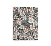 Artery8 Flowerbed Floral Pattern Canvas Wall Art Print Shin Bijutsukai in Black | Size: W12" x H16" Artery8 Black W12" x H16"