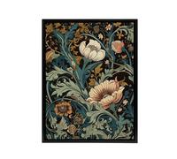Artery8 Flowers & Leaves Art Nouveau Framed Canvas Wall Art Print in Green | Size: W12" x H16" Artery8 Green W12" x H16"