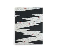 Artery8 Flowers On Footpath Pattern Canvas Wall Art Print Japan : Artwork by Shin Bijutsukai 24x32 Refined floral walkway pattern adding elegance to hallways or dining spaces