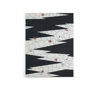 Artery8 Flowers On Footpath Pattern Canvas Wall Art Print Shin Bijutsukai in White | Size: W24" x H32" Artery8 White W24" x H32"