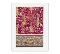 Artery8 Flowers Pheasants Foxes Patterns Vintage Wall Art Print Verneuil | Size: W18" x H24" Artery8 Multicolor W18" x H24"