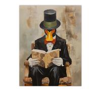 Artery8 Formal Duck Story Make Way For Ducklings Fairy Tale Childrens Book Artwork Painting Unframed Wall Art Print Poster Home Decor Premium Artery8 Multicolor W12" x H16"