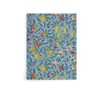 Artery8 Four Fruits Vibrant Pattern Canvas Wall Art Print William Morris in Black | Size: W12" x H16" Artery8 Black W12" x H16"