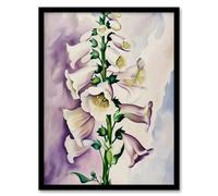 Artery8 Foxglove Digitalis Flower Botanical Watercolour Living Room Artwork Framed Wall Art Print 18X24 Inch