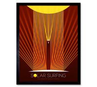 Artery8 Framed Wall Art Nasa Solar Surfing Innovative Advanced Concepts - 12X16 Inch