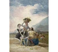 Artery8 Francisco De Goya Autumn Painting Premium Wall Art Canvas Print 18X24 Inch