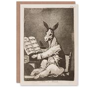 Artery8 Francisco Goya Art Card And So Was His Grandfather Noble Donkey