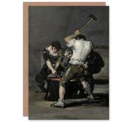 Artery8 Francisco Goya Art Card The Forge Blacksmiths Oil Painting