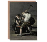 Artery8 Francisco Goya Art Card The Forge Blacksmiths Oil Painting