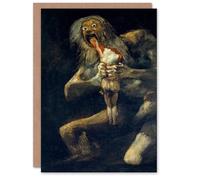 Artery8 Francisco Goya Personalised Art Card Saturn Devouring His Son Painting