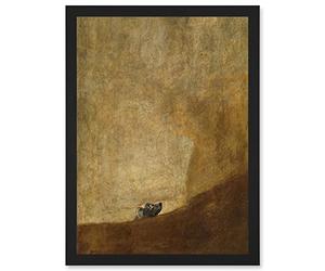 Artery8 Francisco Goya The Dog Reproduction Painting Artwork Framed A3 Wall Art Print
