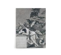 Artery8 Francisco Goya The Dream Of Reason Canvas Wall Art Print in Grey | Size: W12" x H16" Artery8 Grey W12" x H16"