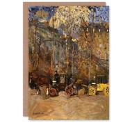 Artery8 Frank Edwin Scott Horse Drawn Carriages Cabs Blank Art Greeting Card
