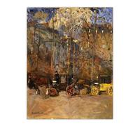 Artery8 Frank Edwin Scott Horse Drawn Carriages Cabs Wall Art Print in Brown | Size: W18" x H24" Artery8 Brown W18" x H24"
