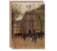 Artery8 Frank Edwin Scott Odeon Theatre Paris Street View Blank Art Greeting Card