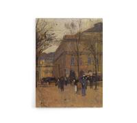 Artery8 Frank Edwin Scott Odeon Theatre Paris Street View Canvas Art Print in Brown | Size: W18" x H24" Artery8 Brown W18" x H24"