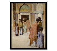 Artery8 Frank Edwin Scott Women Near the Stairs No 1 Framed Wall Art Print | Size: W12" x H16" Artery8 Multicolor W12" x H16"