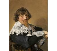 Artery8 Frans Hals Portrait Of A Man Painting Large XL Wall Art Canvas Print