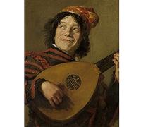 Artery8 Frans Hals The Lute Player Painting Unframed Wall Art Print Poster Home Decor Premium